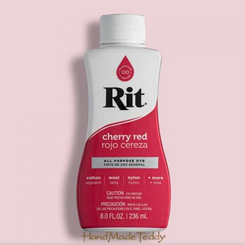 Краситель для ткани Rit жидкий Cherry Red вишневый красный