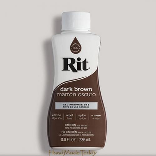 Краситель для ткани Rit жидкий Dark Brown темно-коричневый