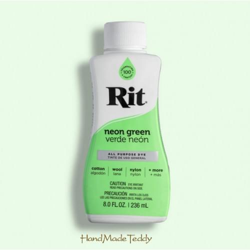 Краситель для ткани Rit жидкий Neon Green неоновый зелёный