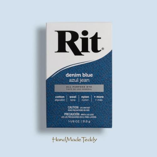Краситель для ткани Rit порошковый Denim Blue синий джинсовый